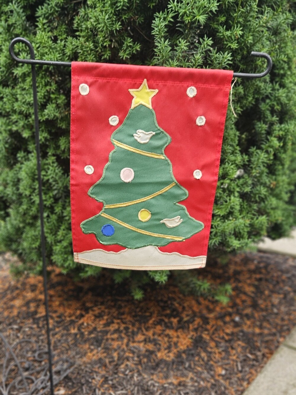 Christmas Tree Small Garden Flag